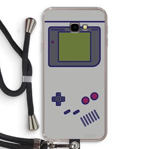 CaseCompany Game On: Samsung Galaxy J4 Plus Transparant Hoesje met koord
