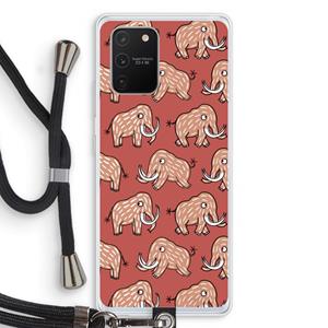 CaseCompany Mammoet: Samsung Galaxy S10 Lite Transparant Hoesje met koord