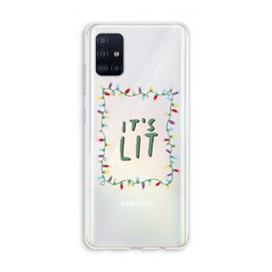 CaseCompany It's Lit: Galaxy A51 4G Transparant Hoesje