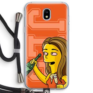 CaseCompany Jamie Lee Simpson: Samsung Galaxy J5 (2017) Transparant Hoesje met koord