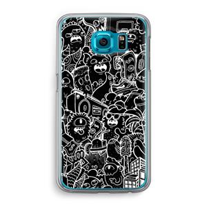 CaseCompany Vexx Black City : Samsung Galaxy S6 Transparant Hoesje