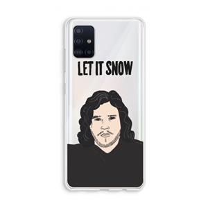 CaseCompany Let It Snow: Galaxy A51 4G Transparant Hoesje