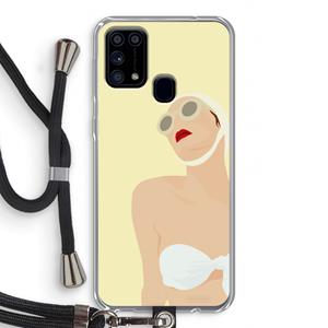 CaseCompany Summer: Samsung Galaxy M31 Transparant Hoesje met koord