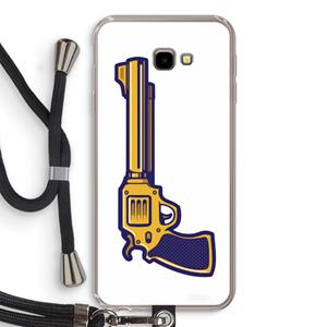 CaseCompany Pew Pew Pew: Samsung Galaxy J4 Plus Transparant Hoesje met koord