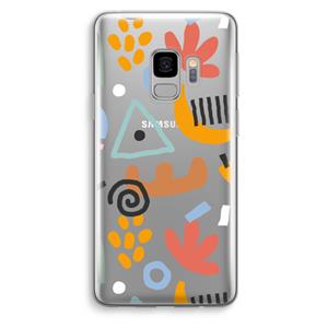 CaseCompany Abstract: Samsung Galaxy S9 Transparant Hoesje