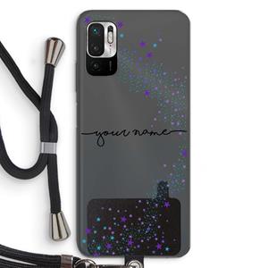 CaseCompany Sterren: Xiaomi Redmi Note 10 5G Transparant Hoesje met koord