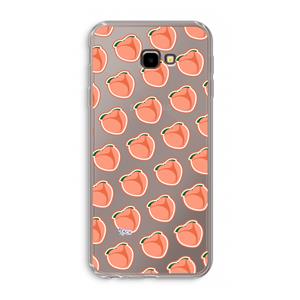 CaseCompany Just peachy: Samsung Galaxy J4 Plus Transparant Hoesje