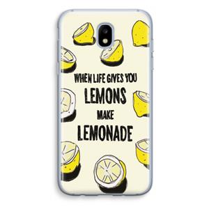 CaseCompany Lemonade: Samsung Galaxy J5 (2017) Transparant Hoesje