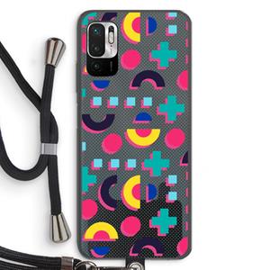 CaseCompany 8-bit N°2: Xiaomi Redmi Note 10 5G Transparant Hoesje met koord
