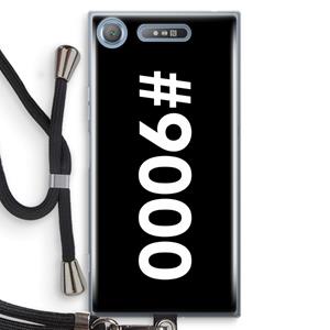 CaseCompany 9000: Sony Xperia XZ1 Transparant Hoesje met koord