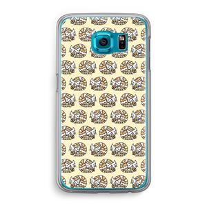 CaseCompany Slapende poes: Samsung Galaxy S6 Transparant Hoesje