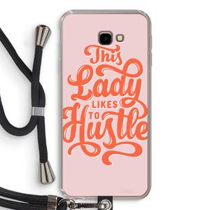 CaseCompany Hustle Lady: Samsung Galaxy J4 Plus Transparant Hoesje met koord