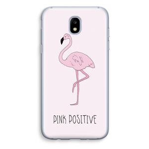 CaseCompany Pink positive: Samsung Galaxy J5 (2017) Transparant Hoesje