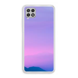 CaseCompany Sunset pastel: Samsung Galaxy A22 4G Transparant Hoesje