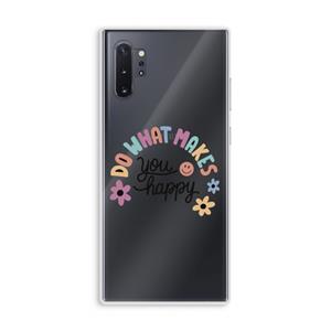 CaseCompany Happy days: Samsung Galaxy Note 10 Plus Transparant Hoesje