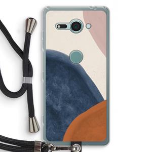 CaseCompany Geo #1: Sony Xperia XZ2 Compact Transparant Hoesje met koord