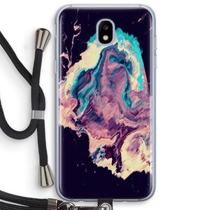 CaseCompany Cosmic Silence: Samsung Galaxy J5 (2017) Transparant Hoesje met koord