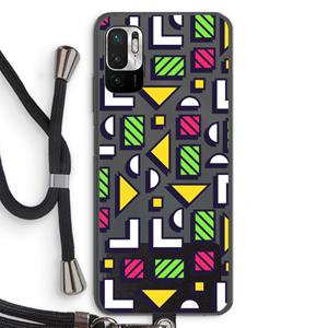 CaseCompany 8-bit N°4: Xiaomi Redmi Note 10 5G Transparant Hoesje met koord