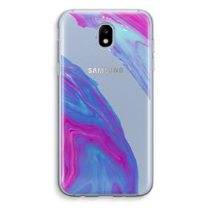 CaseCompany Zweverige regenboog: Samsung Galaxy J5 (2017) Transparant Hoesje
