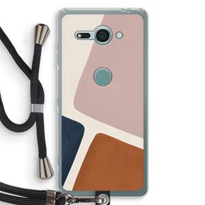 CaseCompany Geo #2: Sony Xperia XZ2 Compact Transparant Hoesje met koord