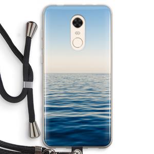 CaseCompany Water horizon: Xiaomi Redmi 5 Transparant Hoesje met koord