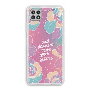 CaseCompany Good stories: Samsung Galaxy A22 4G Transparant Hoesje