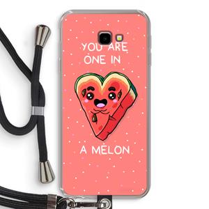CaseCompany One In A Melon: Samsung Galaxy J4 Plus Transparant Hoesje met koord