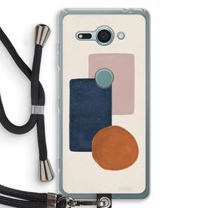 CaseCompany Geo #3: Sony Xperia XZ2 Compact Transparant Hoesje met koord