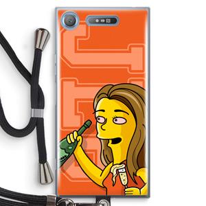 CaseCompany Jamie Lee Simpson: Sony Xperia XZ1 Transparant Hoesje met koord