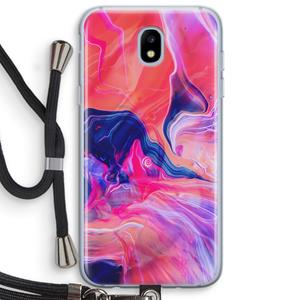 CaseCompany Earth And Ocean: Samsung Galaxy J5 (2017) Transparant Hoesje met koord