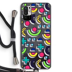 CaseCompany 8-bit N°6: Xiaomi Redmi Note 10 5G Transparant Hoesje met koord