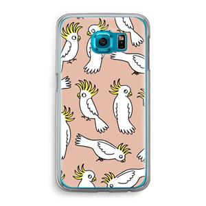 CaseCompany Papegaai: Samsung Galaxy S6 Transparant Hoesje
