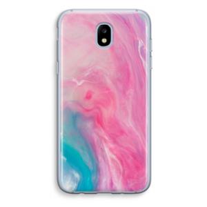 CaseCompany Roze explosie: Samsung Galaxy J5 (2017) Transparant Hoesje