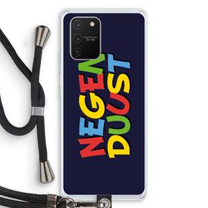 CaseCompany 90's One: Samsung Galaxy S10 Lite Transparant Hoesje met koord