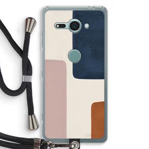 CaseCompany Geo #5: Sony Xperia XZ2 Compact Transparant Hoesje met koord