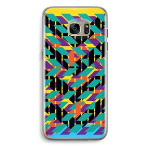 CaseCompany Skew Bee 1: Samsung Galaxy S7 Edge Transparant Hoesje