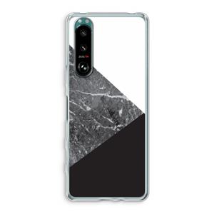 CaseCompany Combinatie marmer: Sony Xperia 5 III Transparant Hoesje