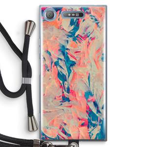CaseCompany Alone: Sony Xperia XZ1 Transparant Hoesje met koord
