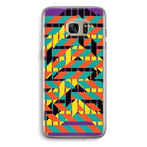 CaseCompany Skew Bee 2: Samsung Galaxy S7 Edge Transparant Hoesje