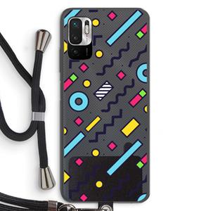 CaseCompany 8-bit N°8: Xiaomi Redmi Note 10 5G Transparant Hoesje met koord