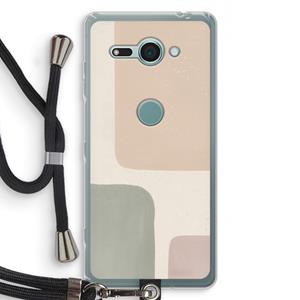 CaseCompany Geo #7: Sony Xperia XZ2 Compact Transparant Hoesje met koord