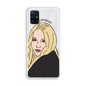 CaseCompany Mary Kate: Galaxy A51 4G Transparant Hoesje