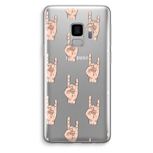 CaseCompany Rock: Samsung Galaxy S9 Transparant Hoesje