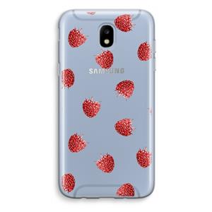 CaseCompany Framboosjes: Samsung Galaxy J5 (2017) Transparant Hoesje