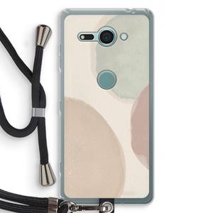 CaseCompany Geo #8: Sony Xperia XZ2 Compact Transparant Hoesje met koord