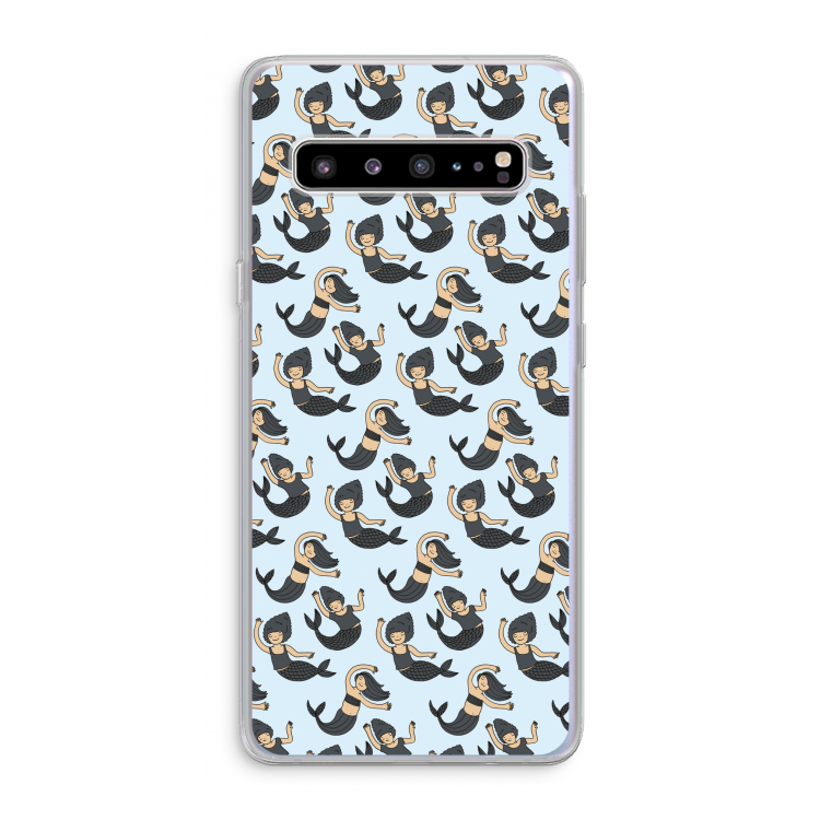 CaseCompany Zeemeermin: Samsung Galaxy S10 5G Transparant Hoesje