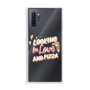 CaseCompany Pizza is the answer: Samsung Galaxy Note 10 Plus Transparant Hoesje