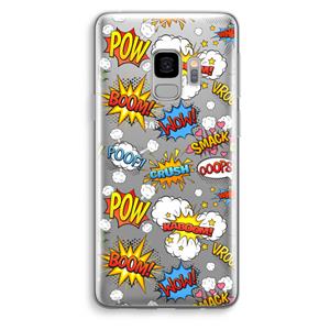 CaseCompany Pow Smack: Samsung Galaxy S9 Transparant Hoesje
