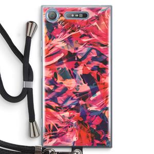 CaseCompany California: Sony Xperia XZ1 Transparant Hoesje met koord