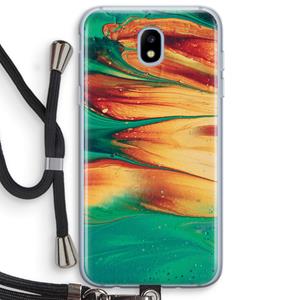 CaseCompany Green Inferno: Samsung Galaxy J5 (2017) Transparant Hoesje met koord